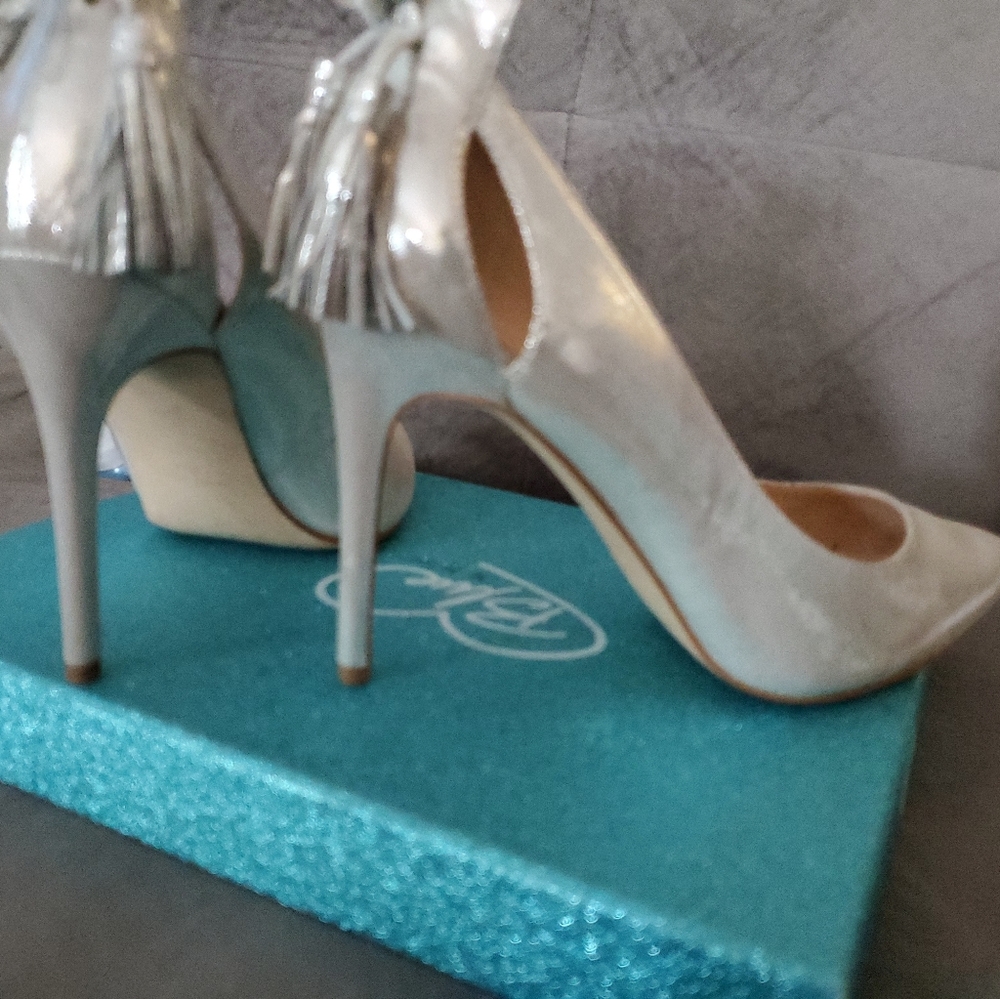 Silver heels